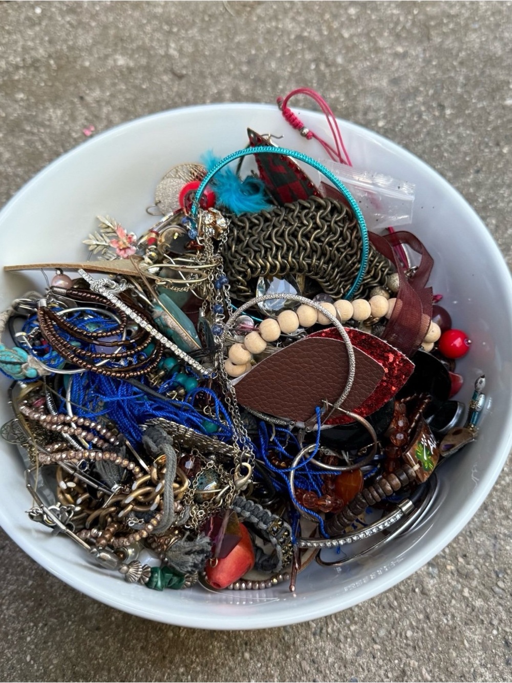 Junk Jewelry Lot - 2lbs Misc. Items